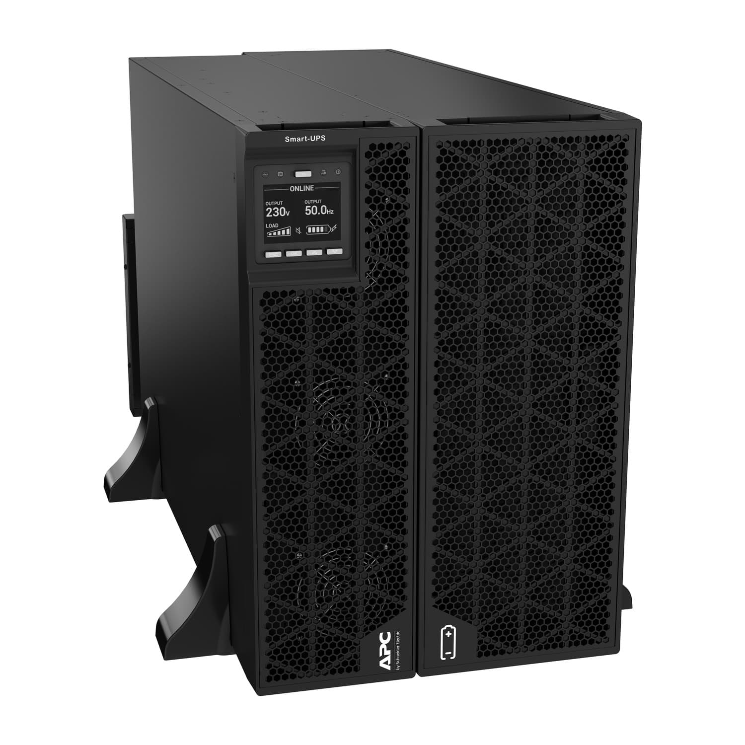 APC Smart-UPS On-Line, 15KVA/15KW, Rack/Tower, 230V/380V...415V, Hard wire 5-wire(3P+N+E)+3-wire(1P+N+E), Network Card, W/O rail kit